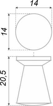 Мебельная ручка RC002CP.4