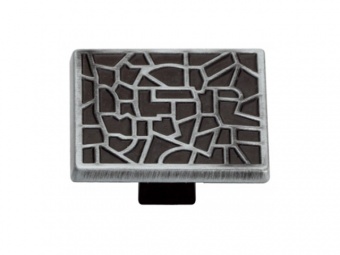 Ручка мебельная GR02-GE009 никель черный полированый GAMET